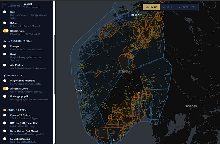 Airborne survey data